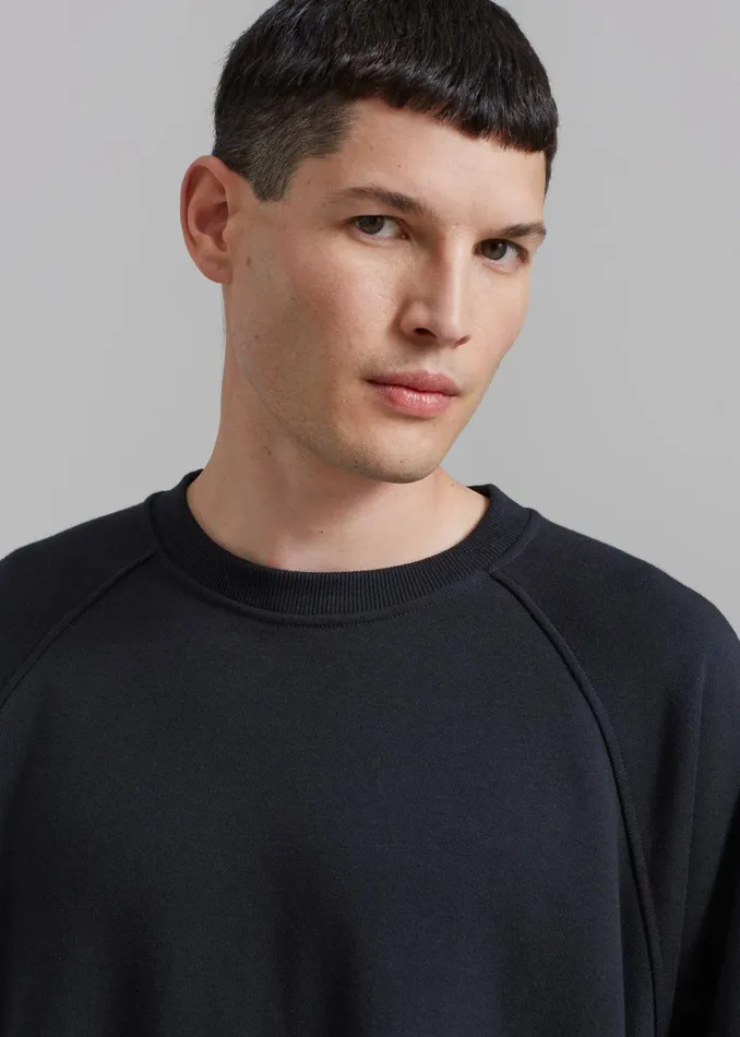 The Frankie Shop Loungewear Newton Sweat Tee 8211 Black 8211 WomenMen