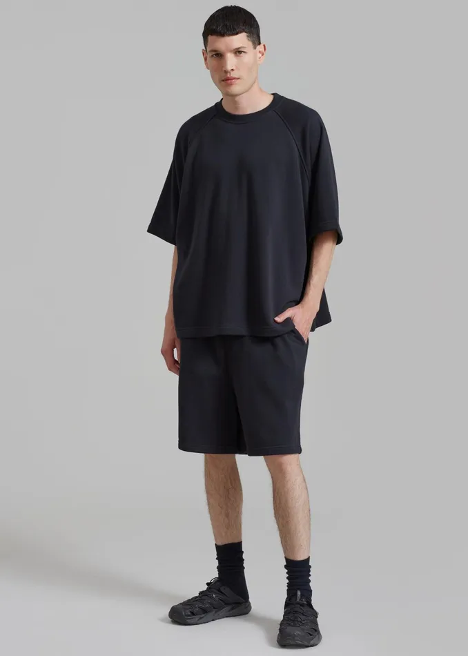 The Frankie Shop Loungewear Newton Sweat Tee 8211 Black 8211 WomenMen