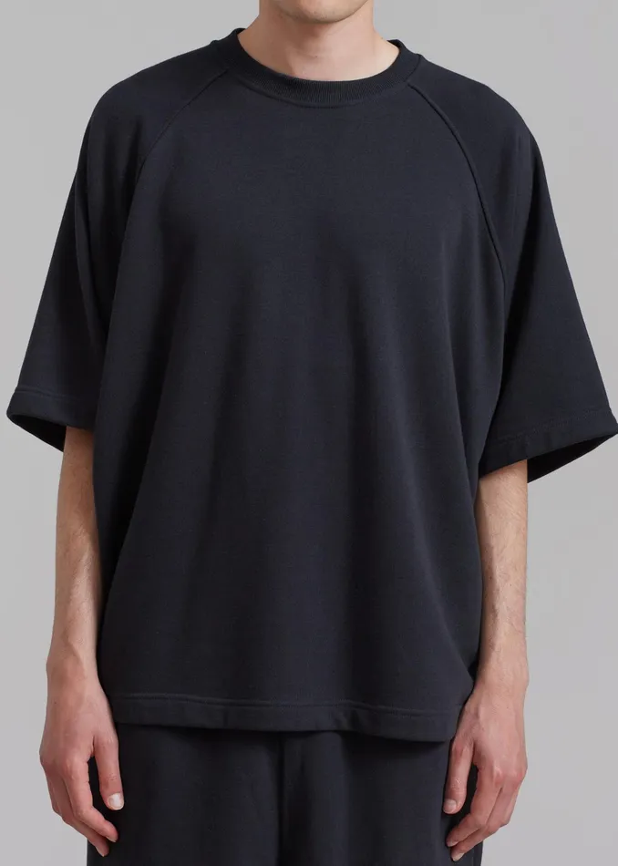 The Frankie Shop Loungewear Newton Sweat Tee 8211 Black 8211 WomenMen