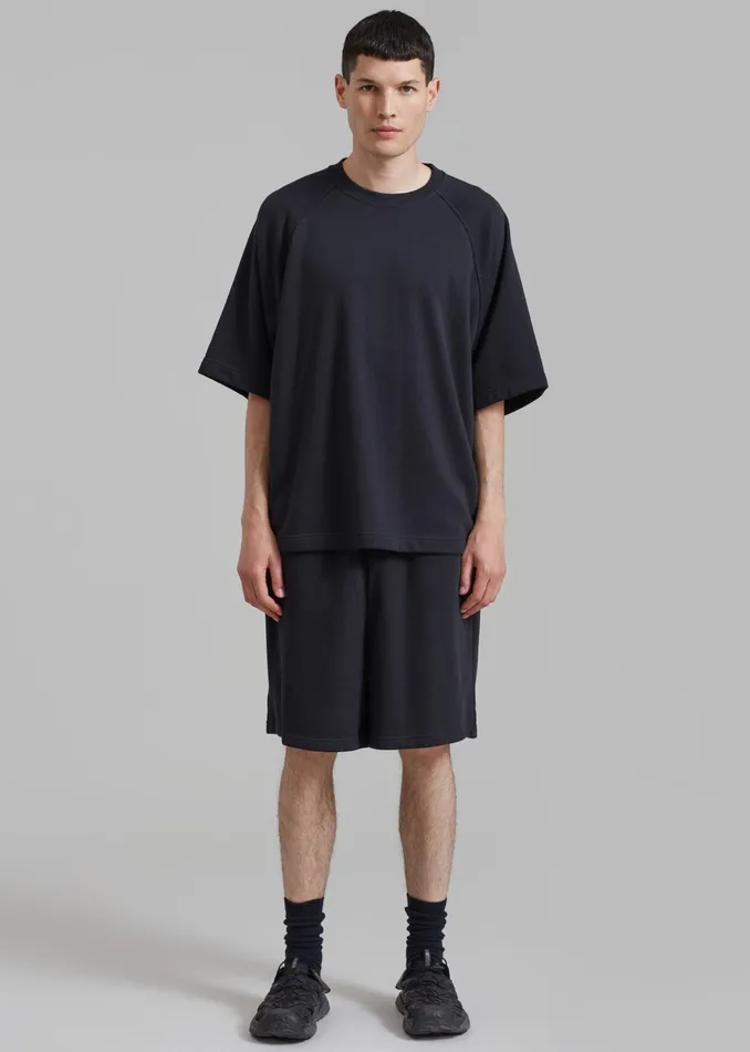 The Frankie Shop Loungewear Newton Sweat Tee 8211 Black 8211 WomenMen