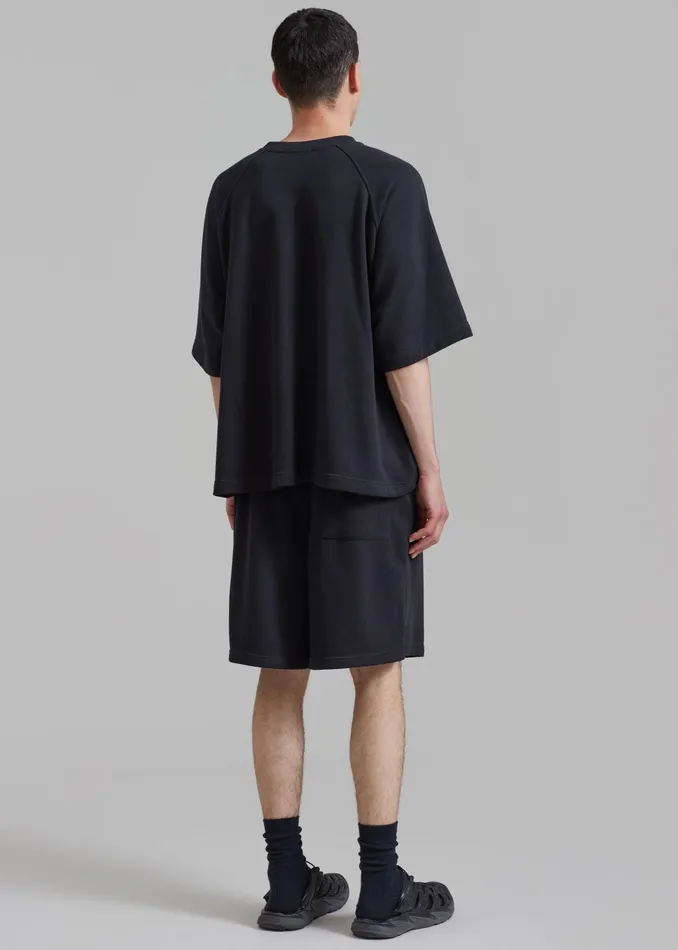 The Frankie Shop Loungewear Newton Sweat Tee 8211 Black 8211 WomenMen