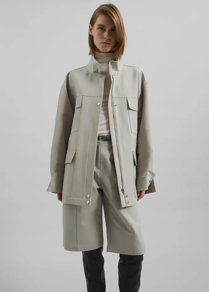 The Frankie Shop Outerwear Cairo Safari Jacket 8211 Light Beige 8211 Women