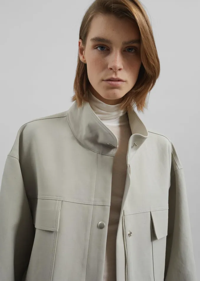 The Frankie Shop Outerwear Cairo Safari Jacket 8211 Light Beige 8211 Women