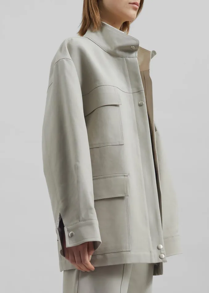 The Frankie Shop Outerwear Cairo Safari Jacket 8211 Light Beige 8211 Women