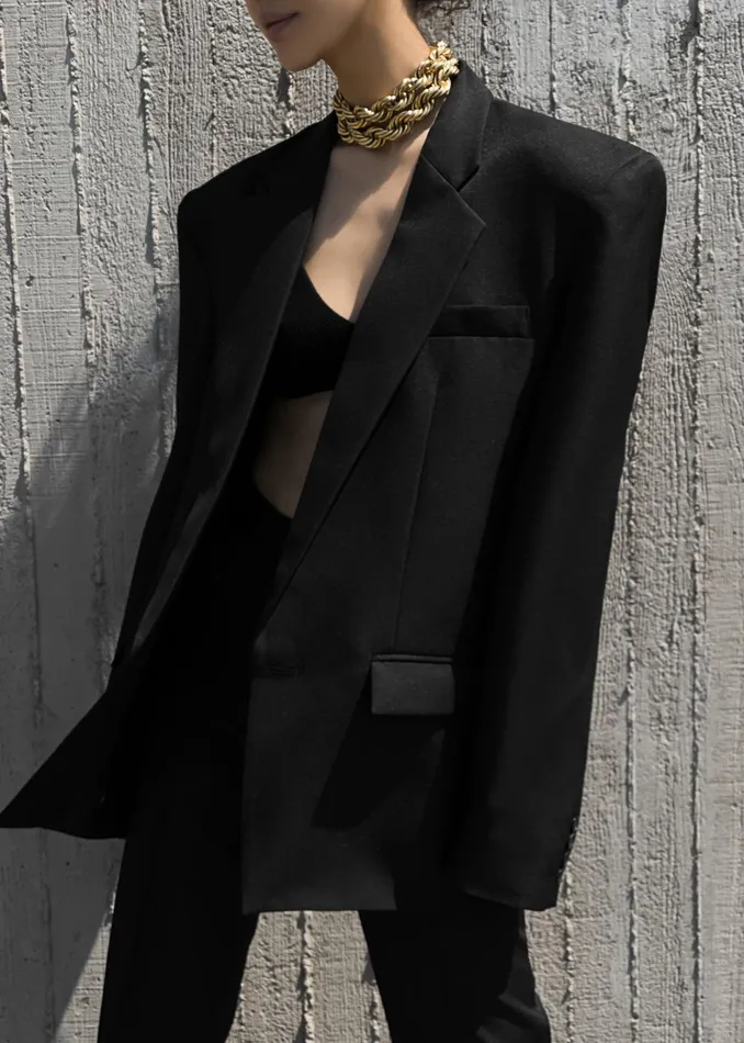 The Frankie Shop Outerwear Jun Blazer 8211 Black 8211 Women