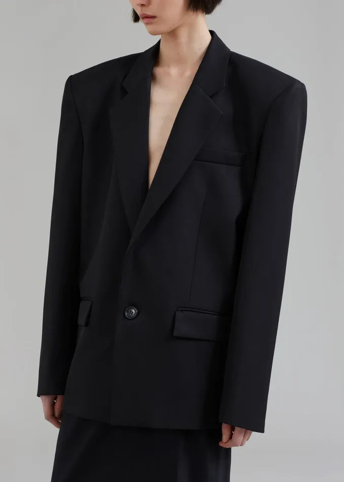 The Frankie Shop Outerwear Jun Blazer 8211 Black 8211 Women