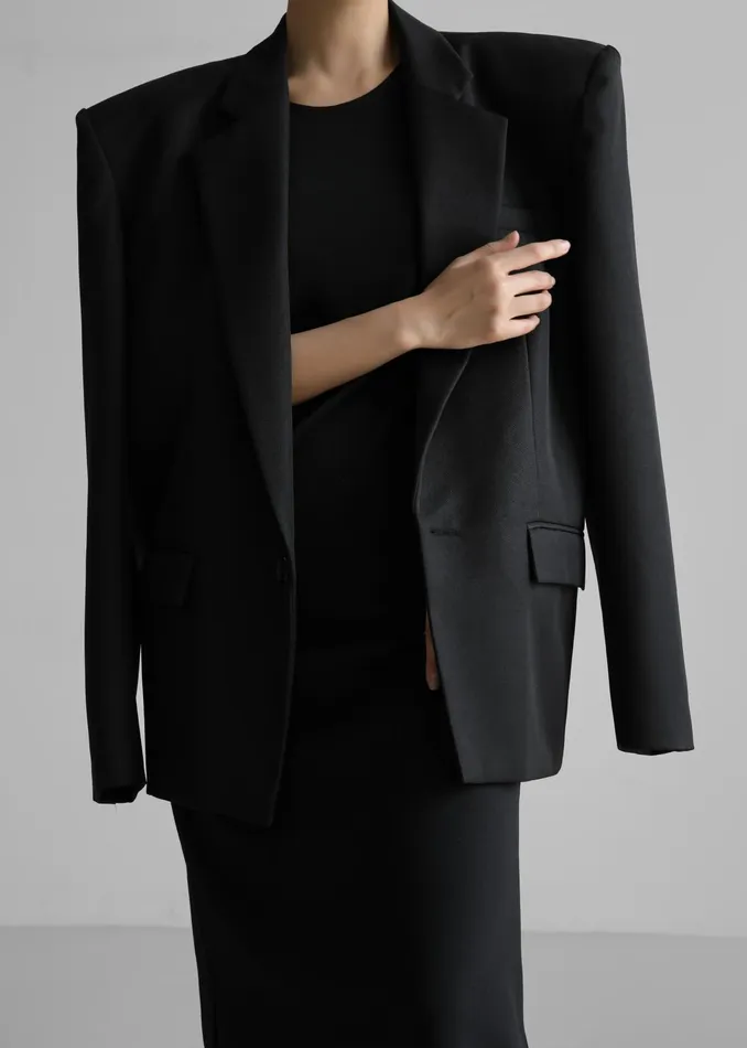 The Frankie Shop Outerwear Jun Blazer 8211 Black 8211 Women