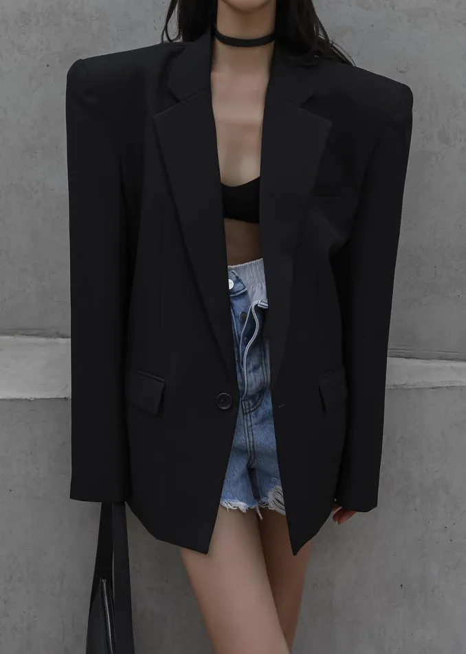 The Frankie Shop Outerwear Jun Blazer 8211 Black 8211 Women