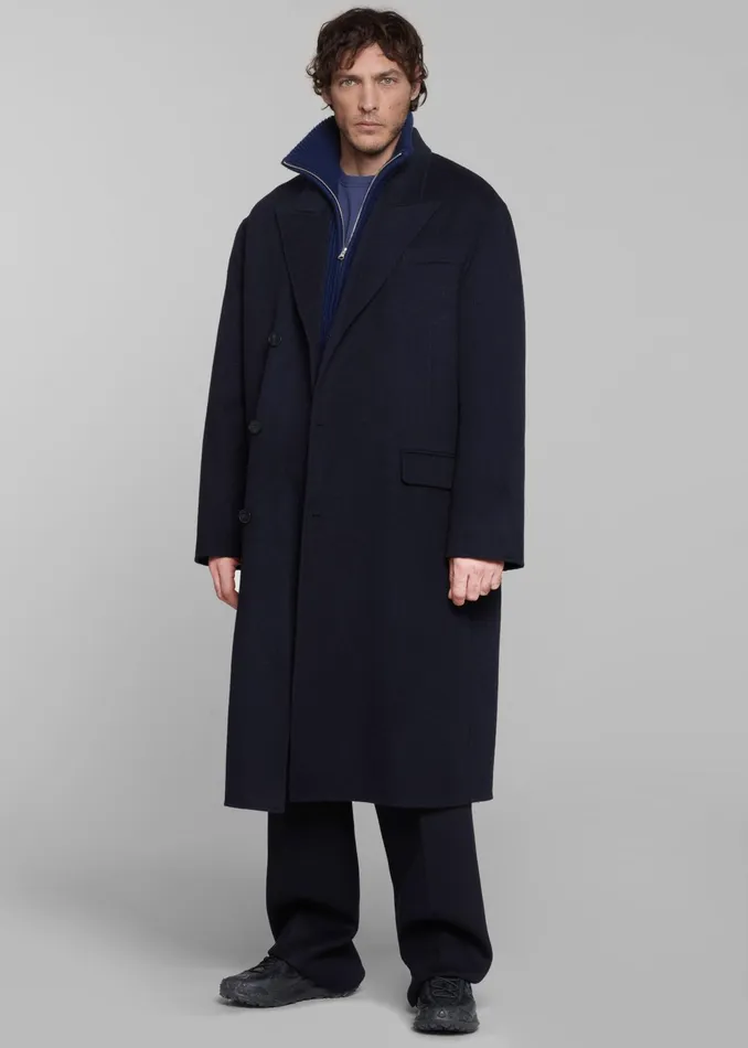 The Frankie Shop Outerwear Paxton Wool Coat 8211 Dark Navy 8211 Men