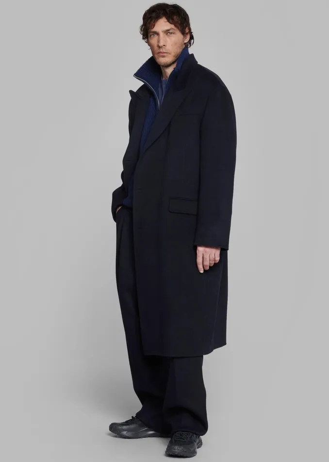 The Frankie Shop Outerwear Paxton Wool Coat 8211 Dark Navy 8211 Men