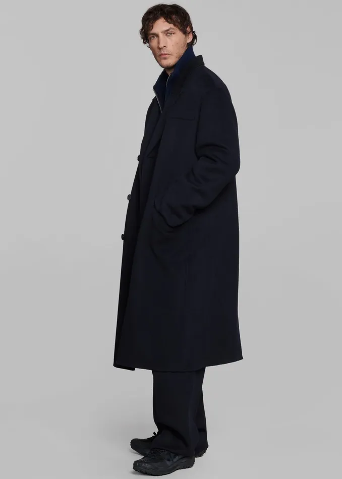 The Frankie Shop Outerwear Paxton Wool Coat 8211 Dark Navy 8211 Men