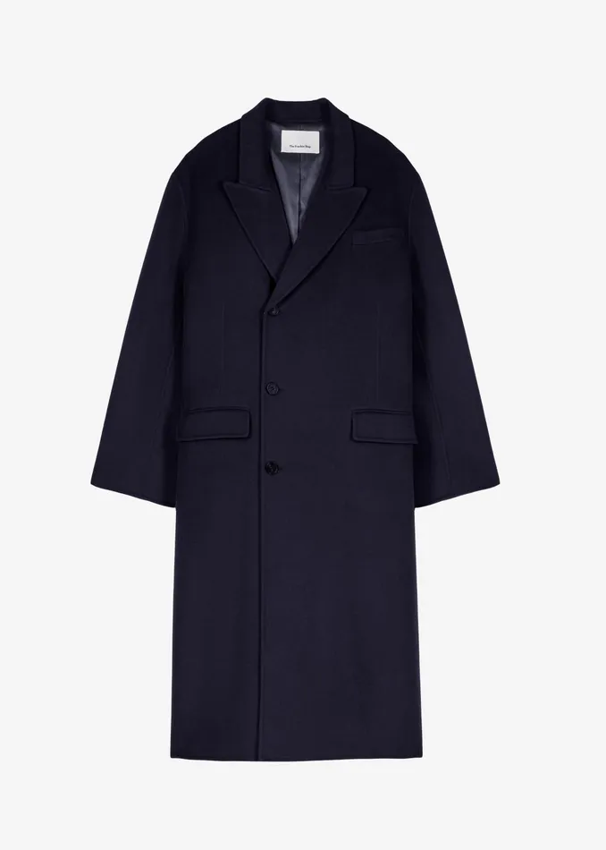 The Frankie Shop Outerwear Paxton Wool Coat 8211 Dark Navy 8211 Men