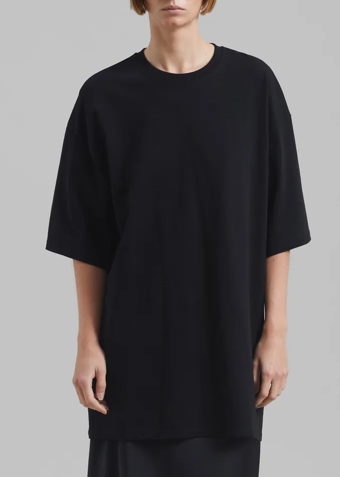 The Frankie Shop Tops Avak Oversized Tee 8211 Black 8211 Women
