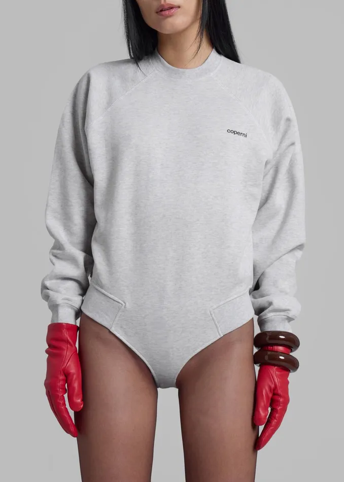 The Frankie Shop Tops Coperni Crewneck Sweatshirt Body 8211 Grey Melange 8211 Women