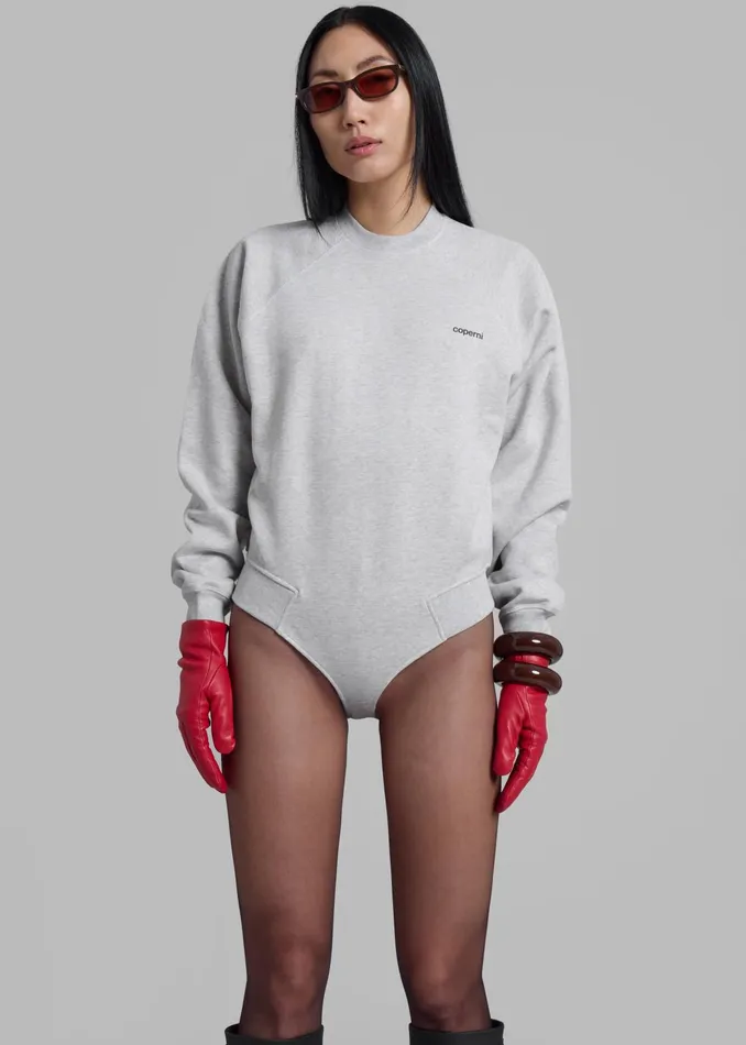 The Frankie Shop Tops Coperni Crewneck Sweatshirt Body 8211 Grey Melange 8211 Women