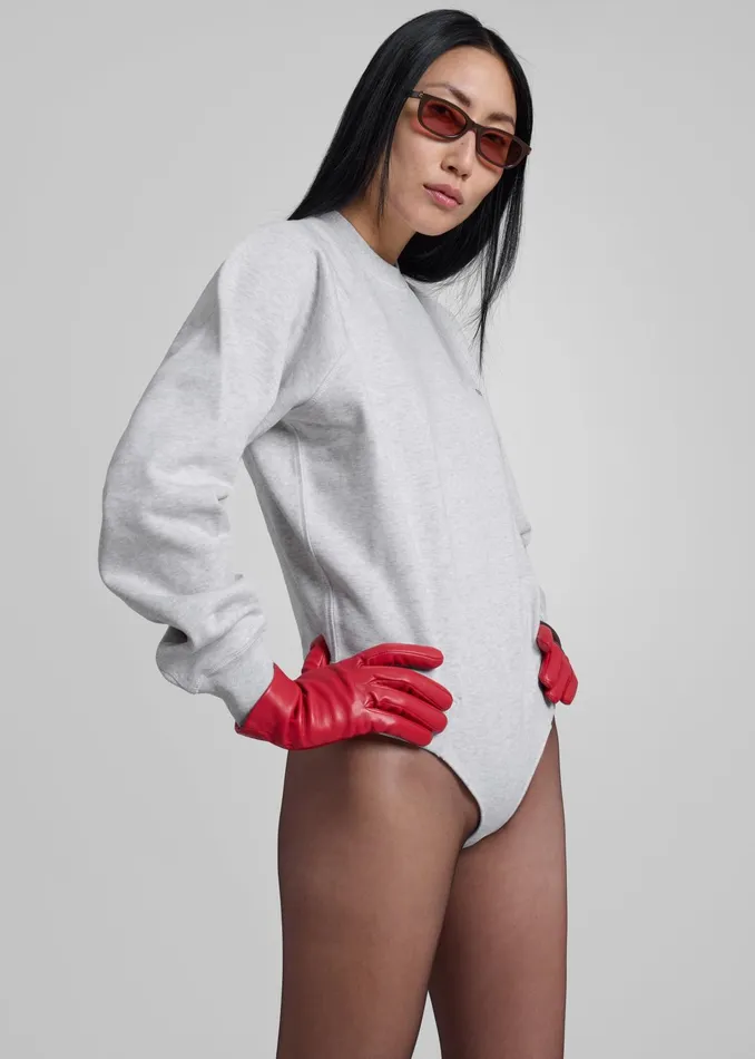 The Frankie Shop Tops Coperni Crewneck Sweatshirt Body 8211 Grey Melange 8211 Women