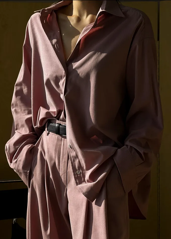The Frankie Shop Tops Gelso Shirt 8211 Rose 8211 Women