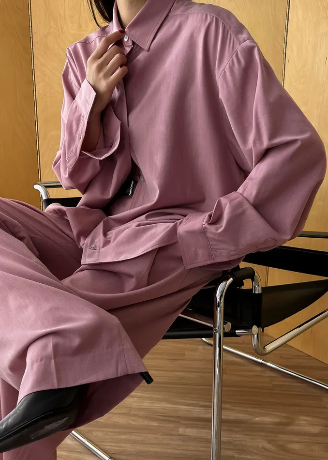 The Frankie Shop Tops Gelso Shirt 8211 Rose 8211 Women
