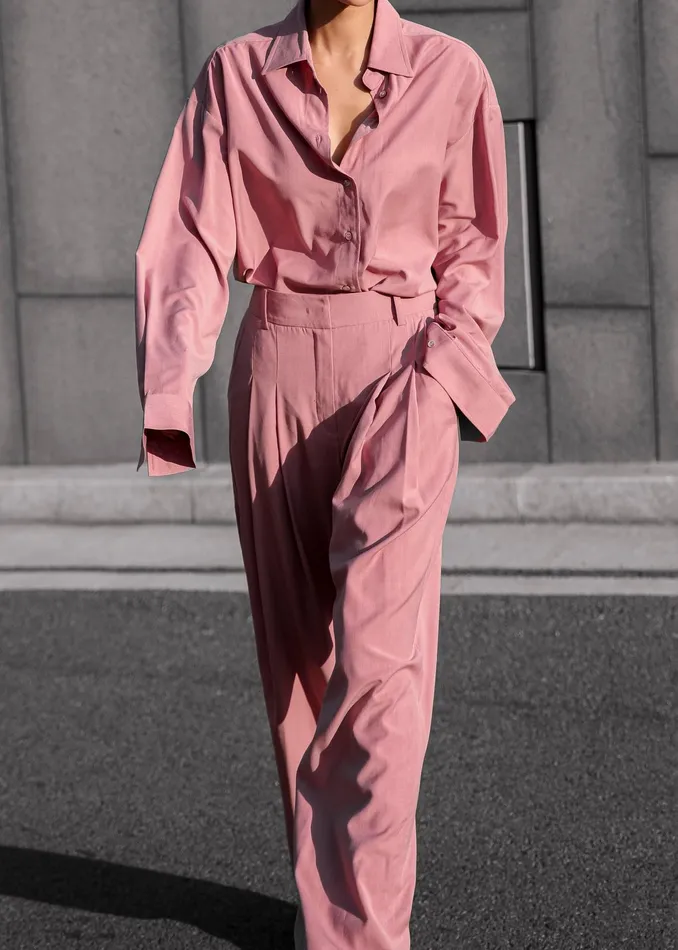 The Frankie Shop Tops Gelso Shirt 8211 Rose 8211 Women