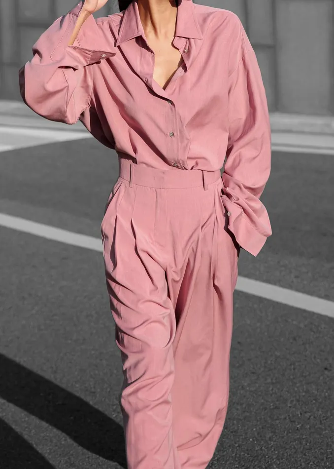 The Frankie Shop Tops Gelso Shirt 8211 Rose 8211 Women