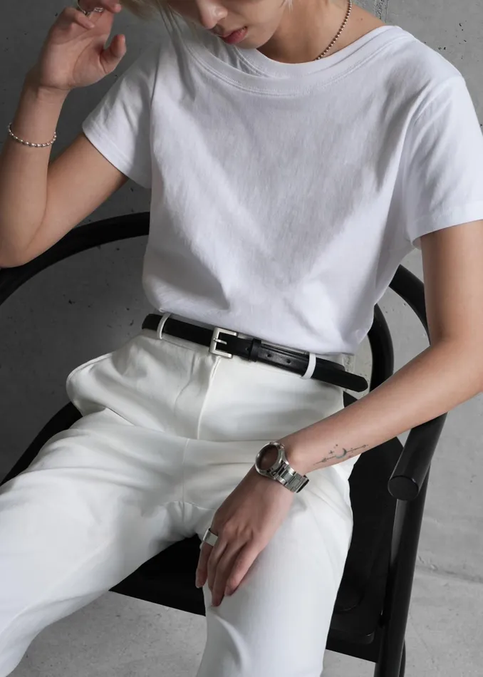 The Frankie Shop Tops Kellen Baby Tee 8211 White 8211 Women