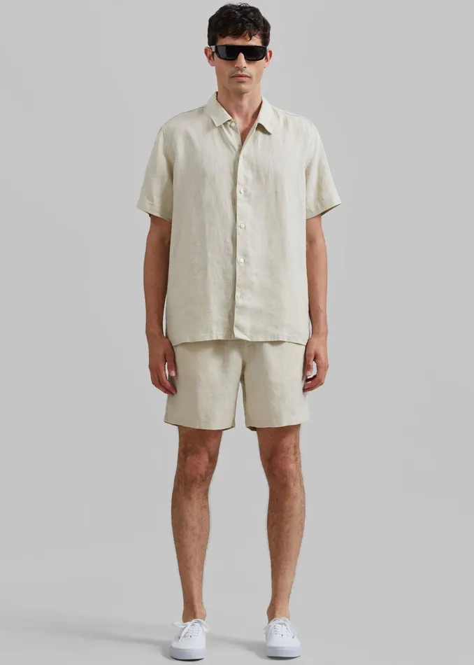 The Frankie Shop Tops Samse Samse Saavan Jx Shirt 8211 Castle Wall 8211 Men