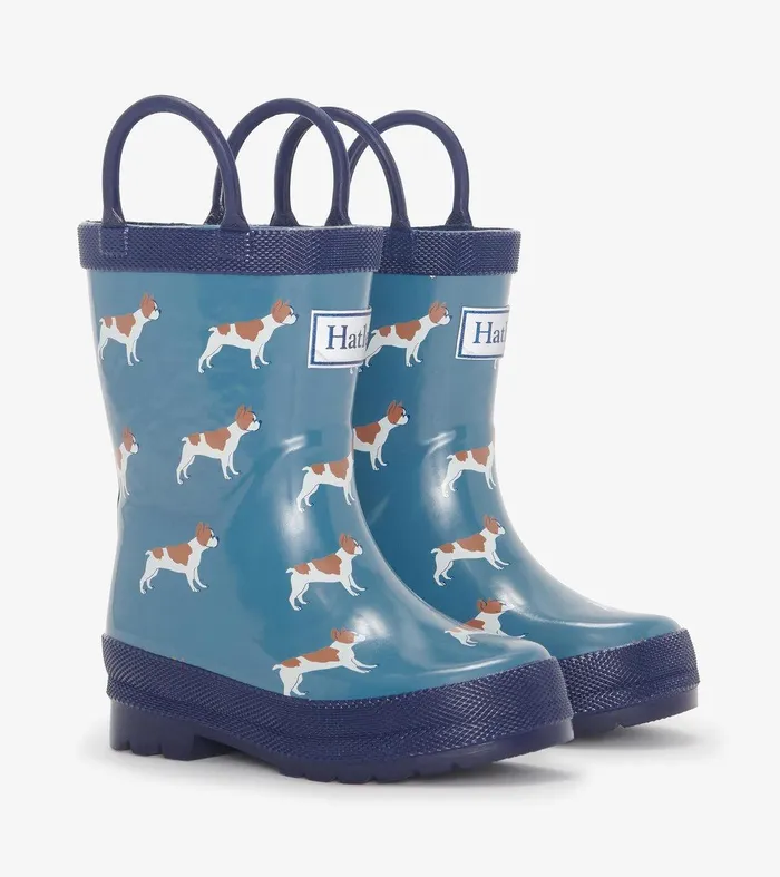 Toddler Boys French Bulldogs Rain Boots Hatley