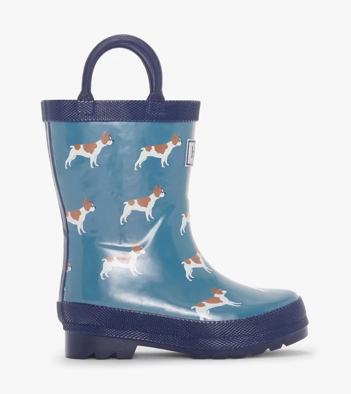 Toddler Boys French Bulldogs Rain Boots Hatley