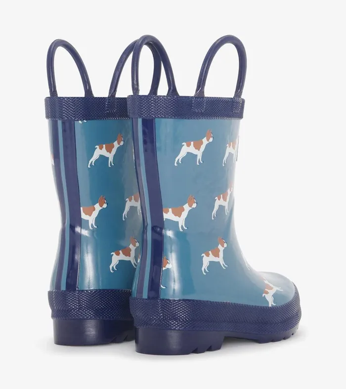 Toddler Boys French Bulldogs Rain Boots Hatley