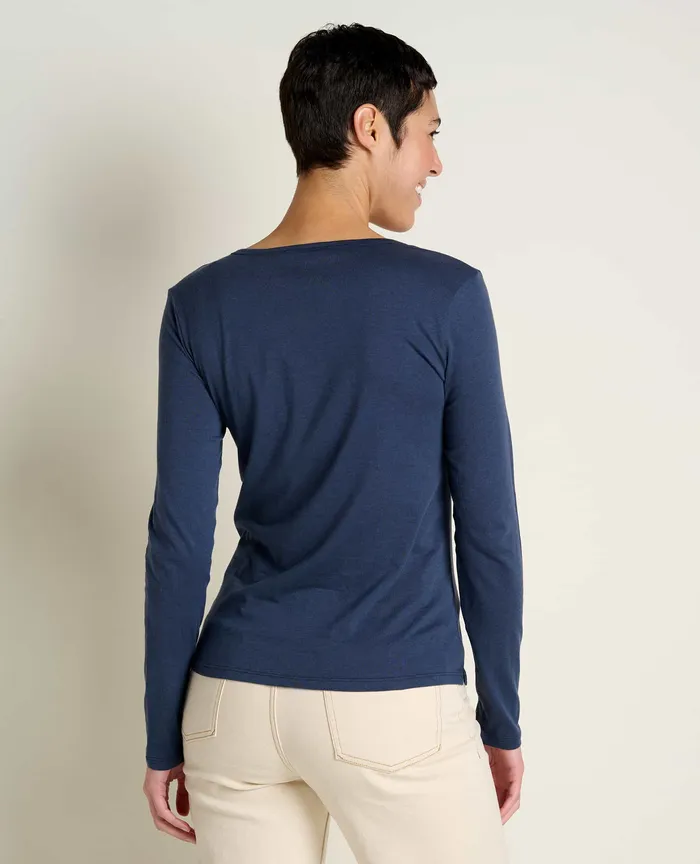 Tops and TShirts Rose Long Sleeve Tee True Navy ToadandCo Women8217s