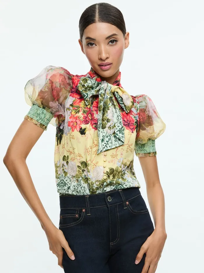 Tops Women Alice Olivia Brentley Blouse Oakley
