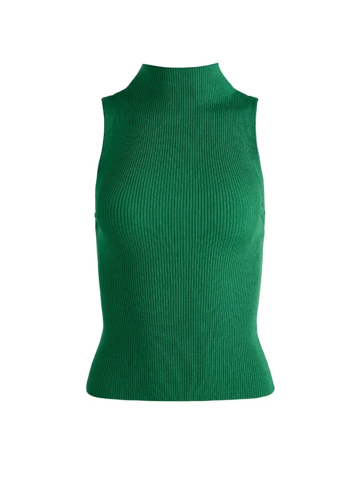 Tops Women Alice Olivia Darcey Tank Forest Green