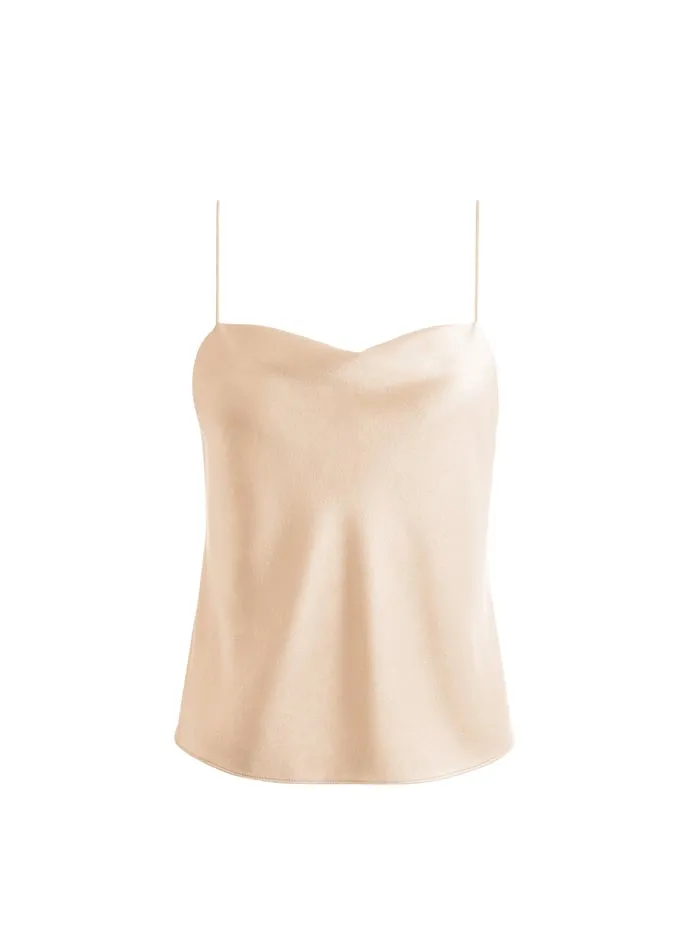 Tops Women Alice Olivia Harmon Slip Tank Almond