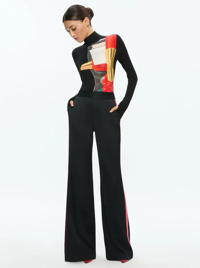 Tops Women Alice Olivia Tom Wesselmann Delaina Long Sleeve Turtleneck Top Still Life