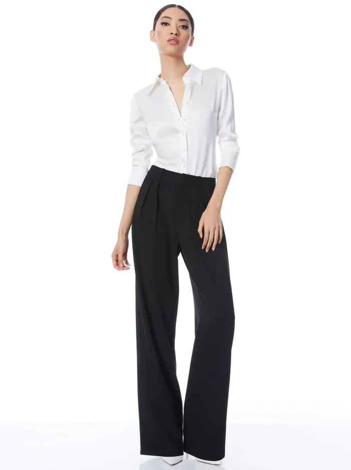 Tops Women Alice Olivia Willa Fitted Top White