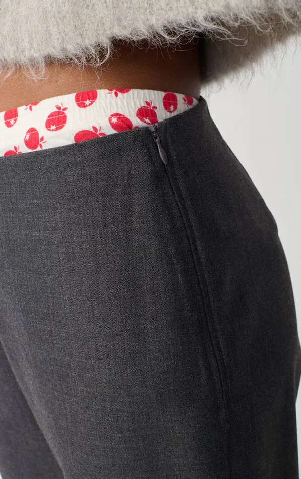Trousers Ayany Heather Grey Women American Vintage Trousers Trousers Ayany Heather Grey Women American Vintage Trousers