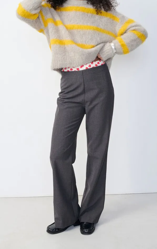 Trousers Ayany Heather Grey Women American Vintage Trousers Trousers Ayany Heather Grey Women American Vintage Trousers