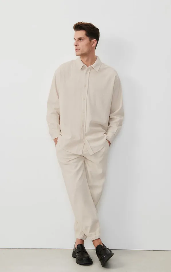 Trousers Padow Ecru Vintage Men American Vintage Trousers