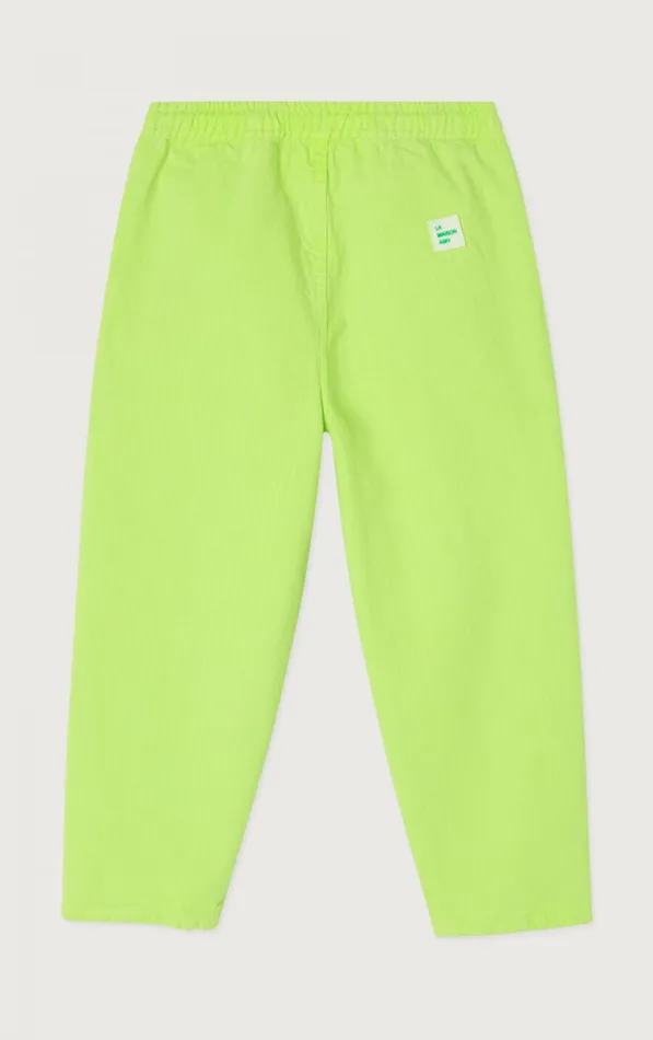 Trousers Rygybay Neon Yellow Kids American Vintage Trousers and Shorts Trousers Rygybay Neon Yellow Kids American Vintage Trousers and Shorts