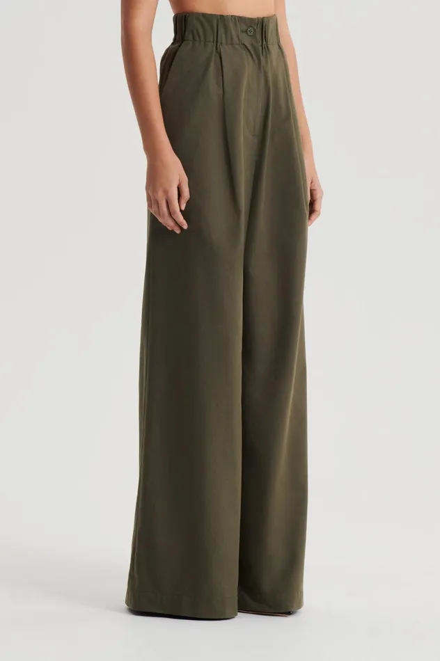 Trousers Women Scanlan Theodore PLEAT CARGO TROUSER Jungle Trousers Women Scanlan Theodore PLEAT CARGO TROUSER Jungle