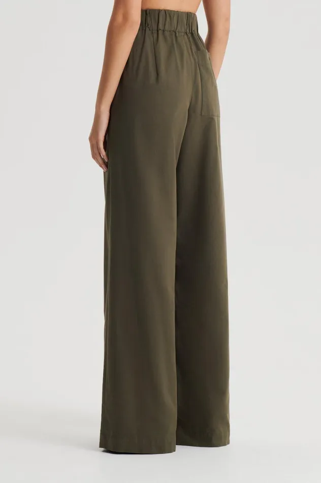 Trousers Women Scanlan Theodore PLEAT CARGO TROUSER Jungle Trousers Women Scanlan Theodore PLEAT CARGO TROUSER Jungle