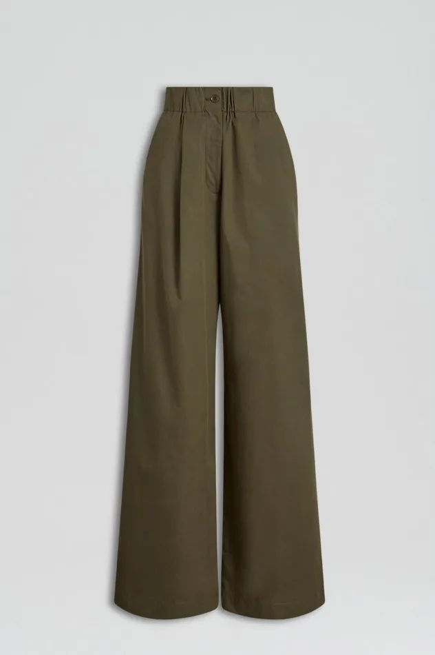 Trousers Women Scanlan Theodore PLEAT CARGO TROUSER Jungle Trousers Women Scanlan Theodore PLEAT CARGO TROUSER Jungle