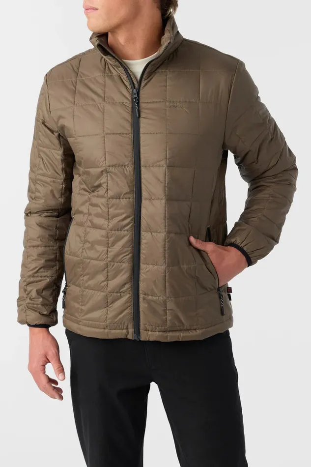 TRVLR AWAY PACKABLE JACKET Chocolate Chip Men O039NEILL Featured
