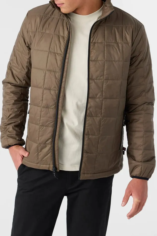 TRVLR AWAY PACKABLE JACKET Chocolate Chip Men O039NEILL Featured