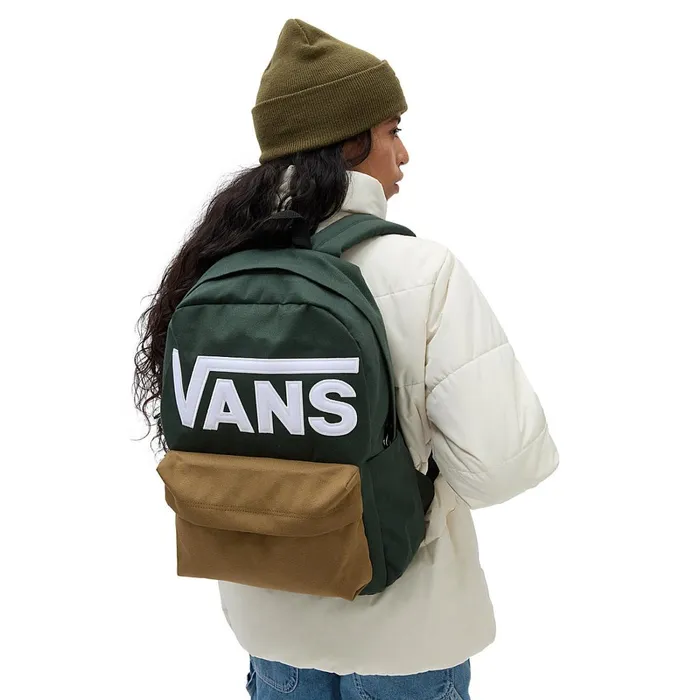 Vans Bags and Backpacks Women Old Skool Drop V Backpack Green