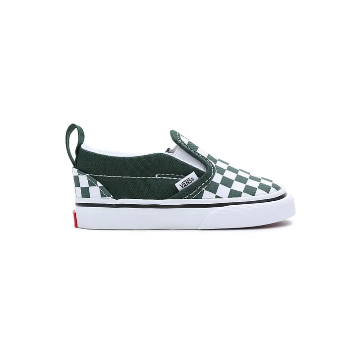 Vans Classics Kids Toddler Checkerboard SlipOn Hook And Loop Shoes 14 Years Green