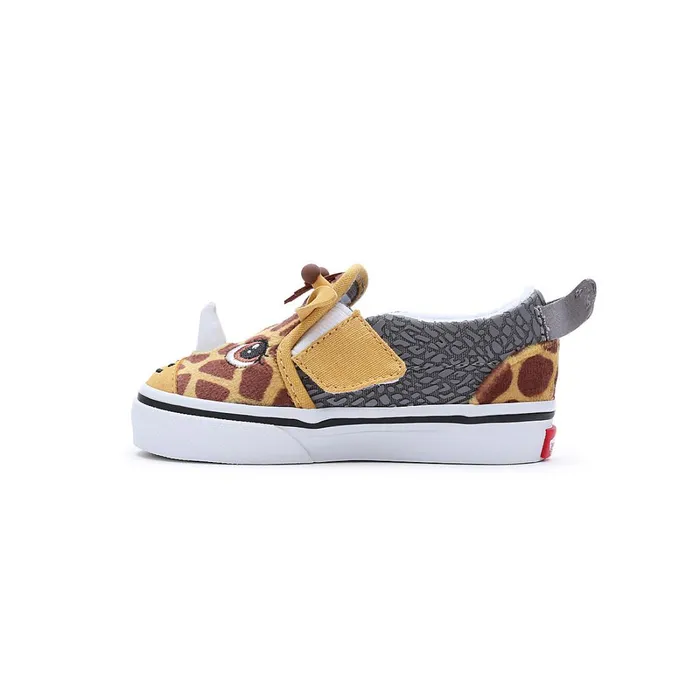 Vans Classics Kids Toddler SlipOn V Rinoceraffe Shoes 14 Years Beige