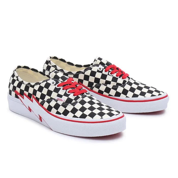 Vans Classics Men Authentic Bolt Checkerboard Shoes Black White