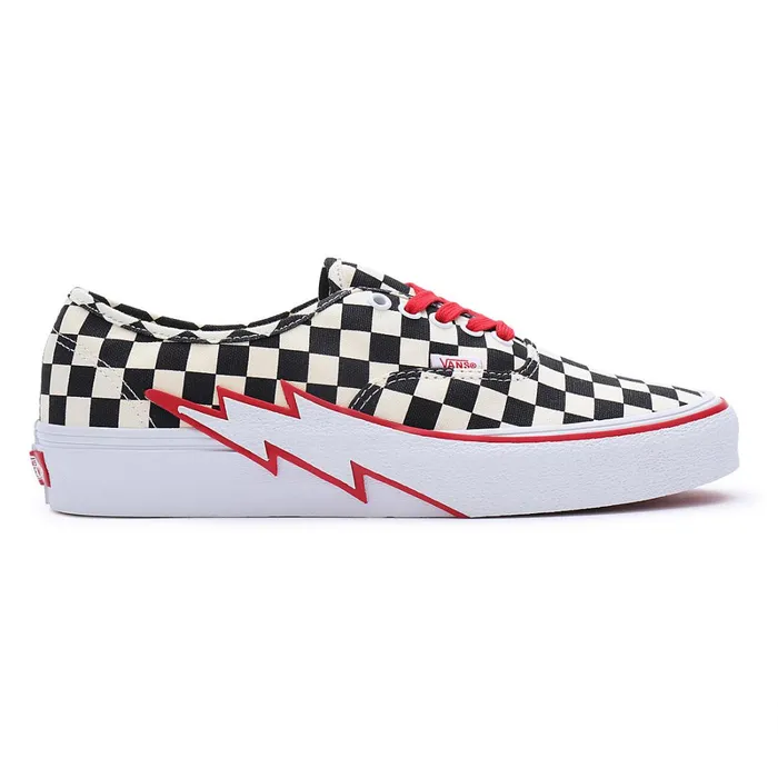 Vans Classics Men Authentic Bolt Checkerboard Shoes Black White