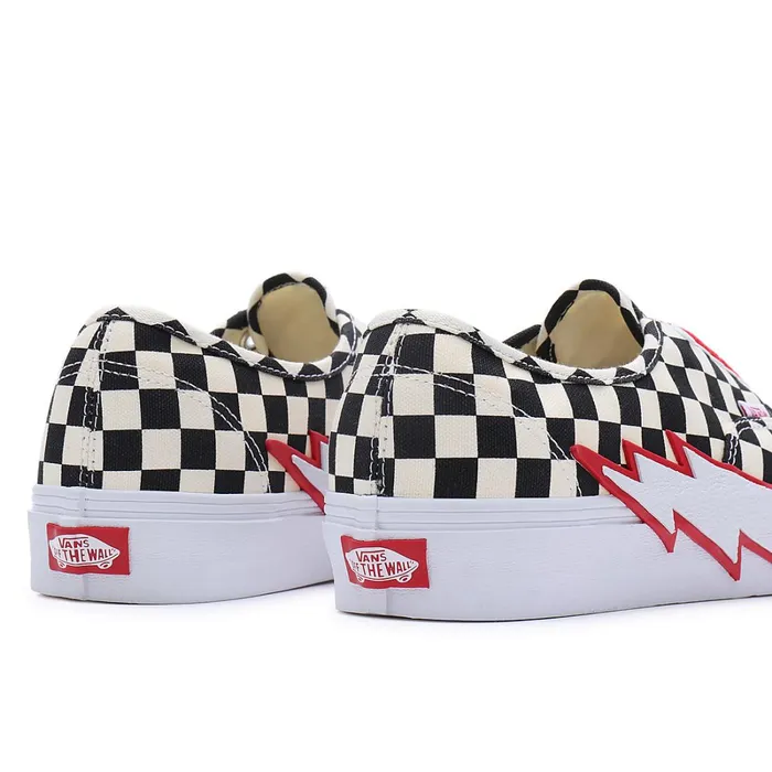 Vans Classics Men Authentic Bolt Checkerboard Shoes Black White